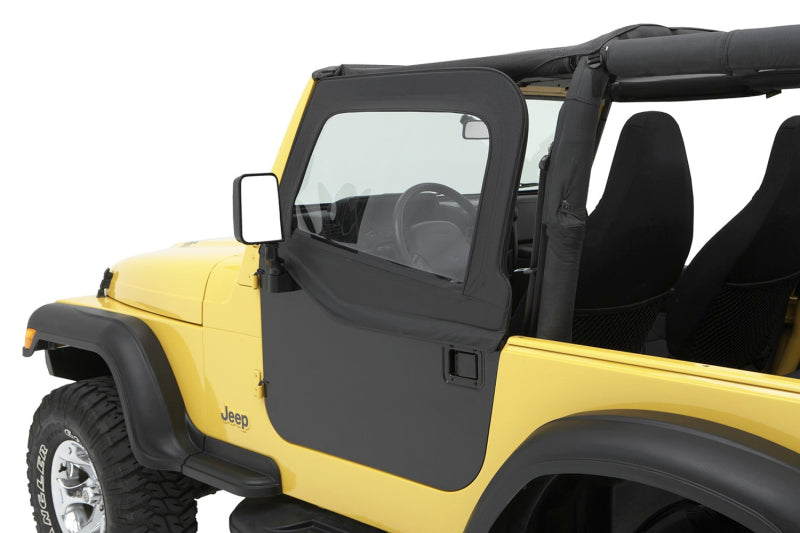 Bestop 80-86 Jeep Cj7 / 87-95 Wrangler YJ Element Upper Doors (Black Denim)