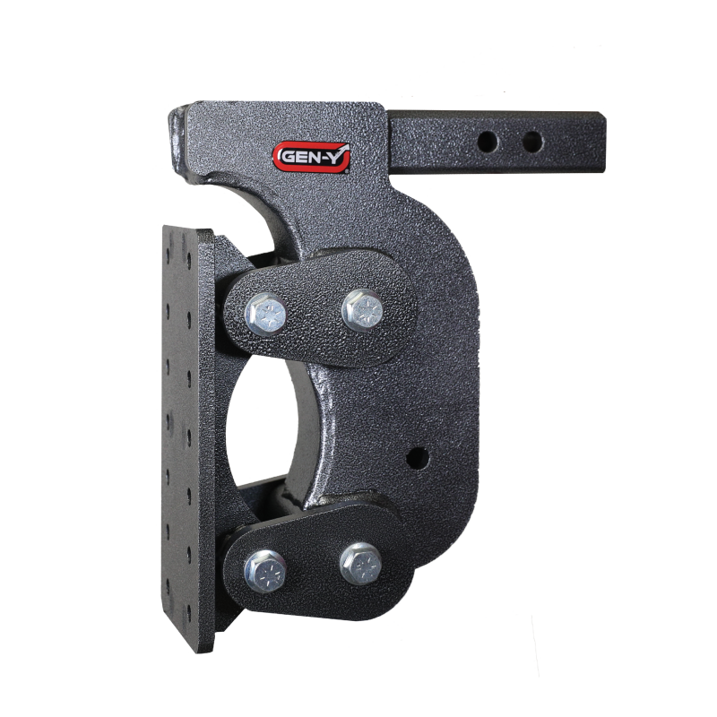 Gen-Y The Boss Torsion-Flex Pintle Plate 2in Shank 12.5in Drop 16K Hitch w/GH-0100 Stabilizer Kit
