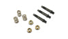 Vibrant 3 Bolt 10mm GM Style Spring Bolt Kit (includes 3 Bolts 3 Nuts 3 Springs)