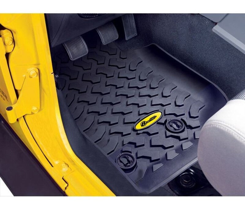 Bestop Jeep 14-18 Wrangler JK Front Floor Mats (Black)