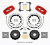 Wilwood AERO6 Front Hat Kit 14.00 Drilled Red 15-23 Mustang w/Lines