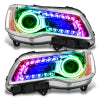 Oracle 11-14 Chrysler 300C SMD HL - Chrome - NON HID - DRL - w/o Controller