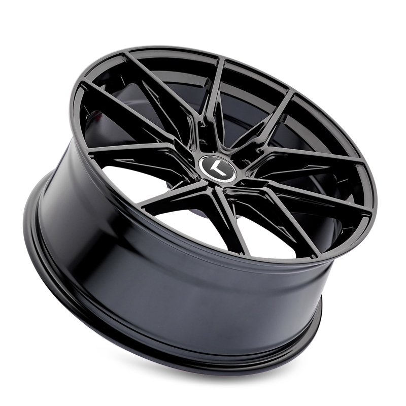 Kraze KR196 Evolve 19x8.5 / 5x112 BP / 40mm Offset / 66.56mm Hub Gloss Black Wheel