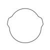 Vertex Pistons 09-22 65 SX/13-14 65 SXS/2009 65 XC/2021 MC 65/18-20 TC 65 Clutch Cover Gasket