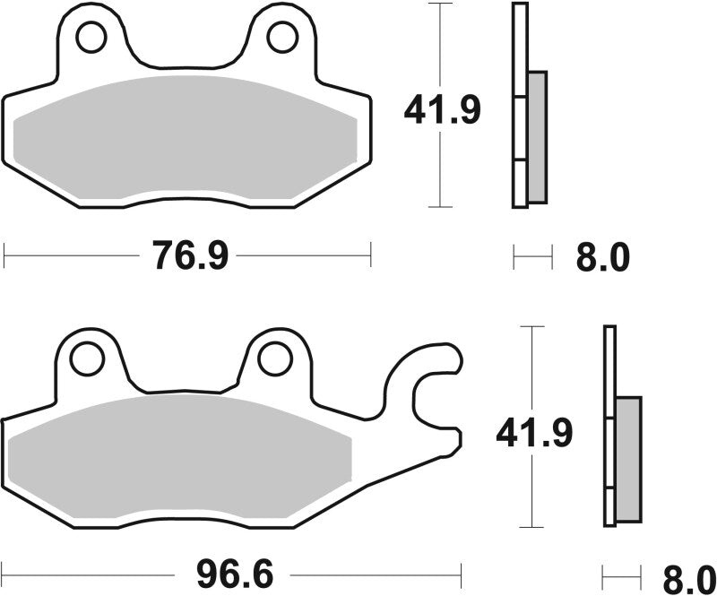Brembo 08-17 Kawasaki EX R Ninja 250cc Sinter Brake Pad - Front