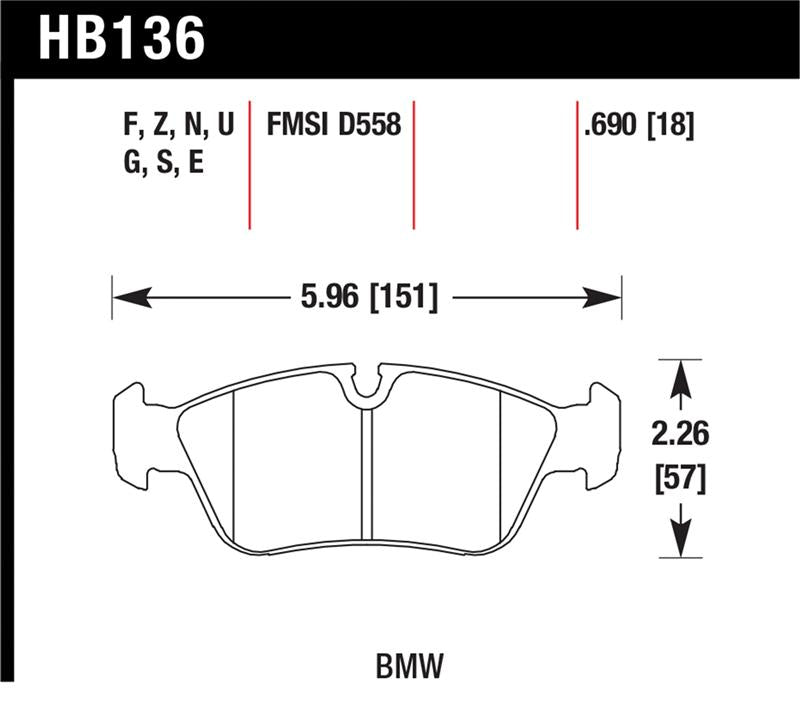 Hawk Performance Ceramic Street Brake Pads