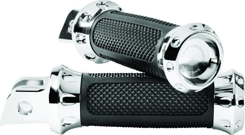 Performance Machine Footpegs Overdrive Rider - Chrome