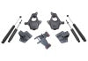 MaxTrac 99-06 GM C1500 2WD 2in/4in Lowering Spindle Kit