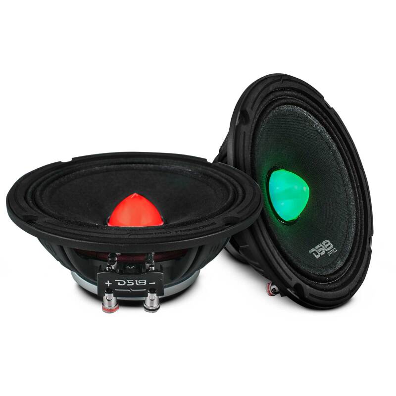 DS18 6.5in 225 Watts RMS 4 ohm Neodymium Full Range Loudspeaker RGB Bullet Loudspeaker