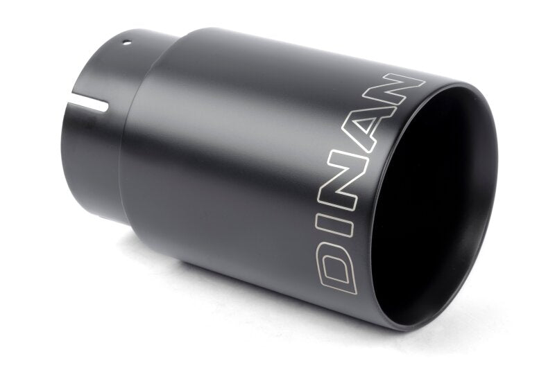 Dinan Double-Walled 4in Clamp-On Exhaust Tip - Black - 4in Outlet / 3.25in Inlet