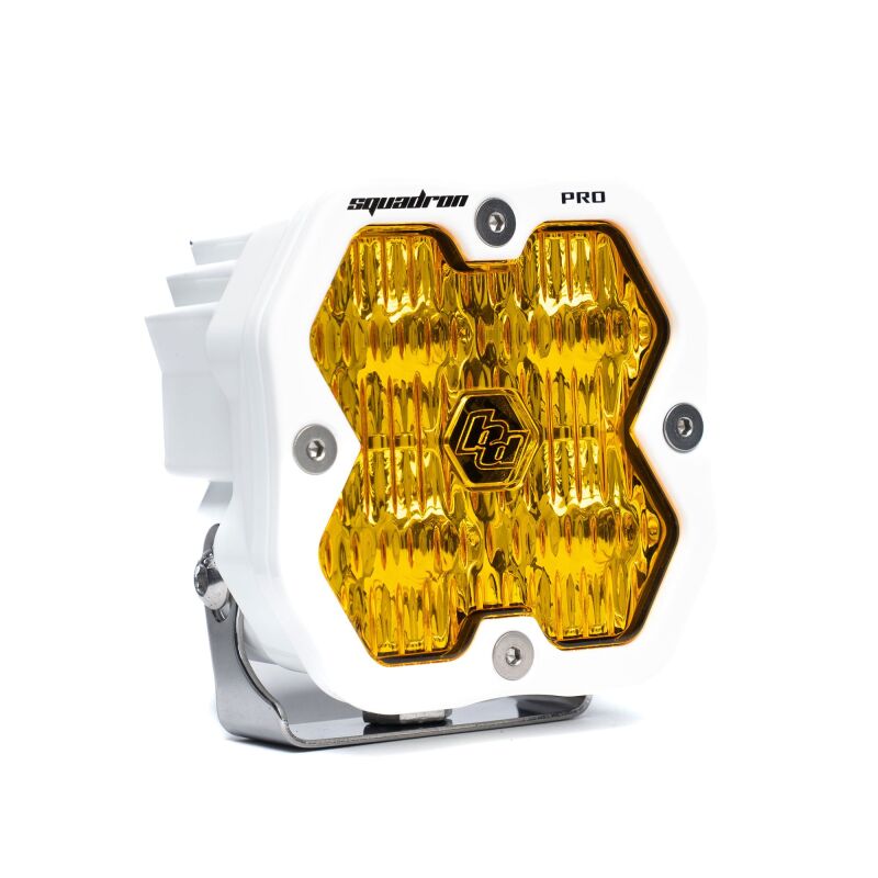 Baja Designs Squadron 2.0 Pro LED Wide Cornering - Baja Amber w/White Housing