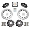 Wilwood 89-02 Nissan Skyline Superlite 4R Rear BBK w/ 13.50in Diameter Slotted Rotor - Black