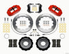 Wilwood Narrow Superlite 6R Front Hat Kit 12.88in Red 2013-Up Ford Focus ST w/ Lines