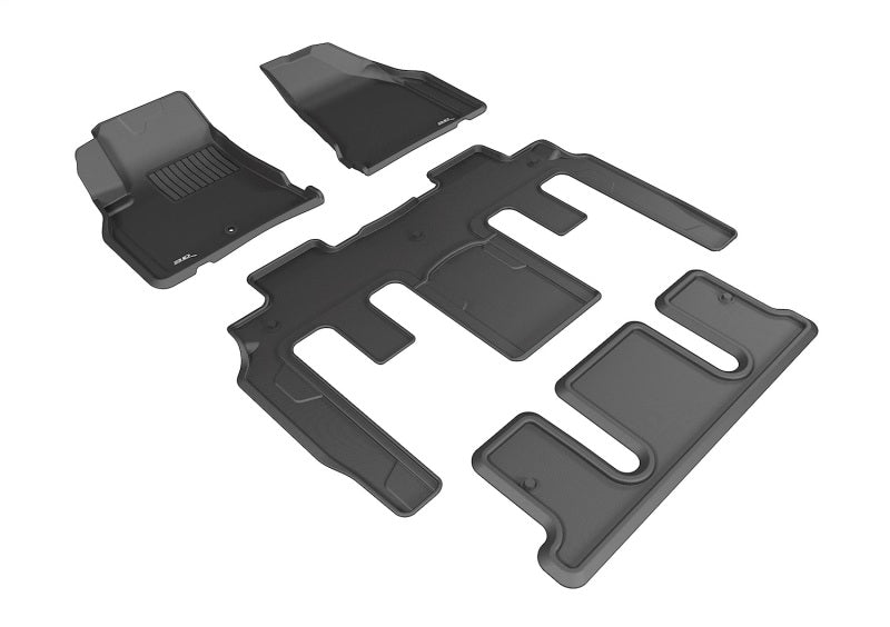 3D MAXpider 08-17 Buick Enclave w/ Bucket 2nd Row Kagu Black Full Set