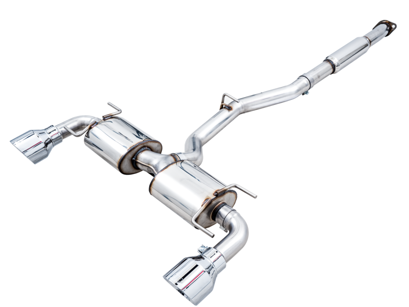 AWE Tuning Subaru BRZ/ Toyota GR86/ Toyota 86 Touring Edition Cat-Back Exhaust- Chrome Silver Tips
