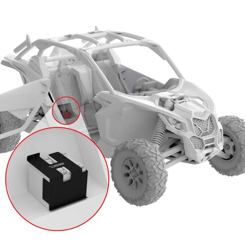 DS18 Dual Battery Upgrade 80 Amp Battery Isolator Fits 2 Batteries Wire & Battery Bracket Kit 18-24