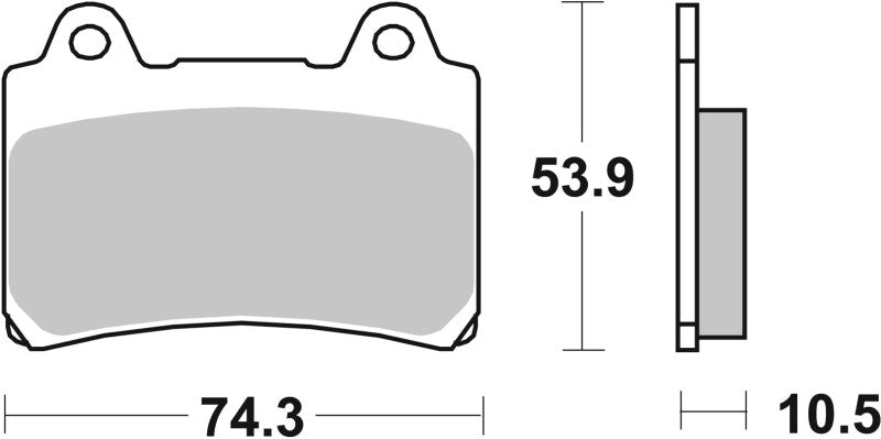 Brembo 96-07 Yamaha XVZ A Royal Star 1300cc Brake Pad - Rear