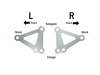 Vortex Racing 99-01,03-05 Yamaha YZF-R6,06-09 YZF-R6 S Lowering Link Kit- Silver