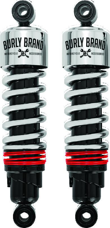 Burly Brand FLH Slammer Shocks - Chrome