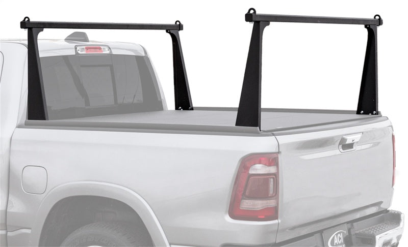 Access ADARAC Al Uprights 24in Vert Pro Kit (2 Uprights w/1 66in Cross Bar) Matte Black Truck Rack