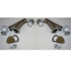 Granatelli 4.0in Stainless Steel Manual Dual Exhaust Cutout Kit w/Slip Fit & Band Clamps