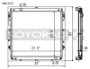 Koyo Toyota 10-13 Tundra 4.6L/07-13 Tundra 5.7L V8 (AT) Racing Radiator *Requires SK-C13*