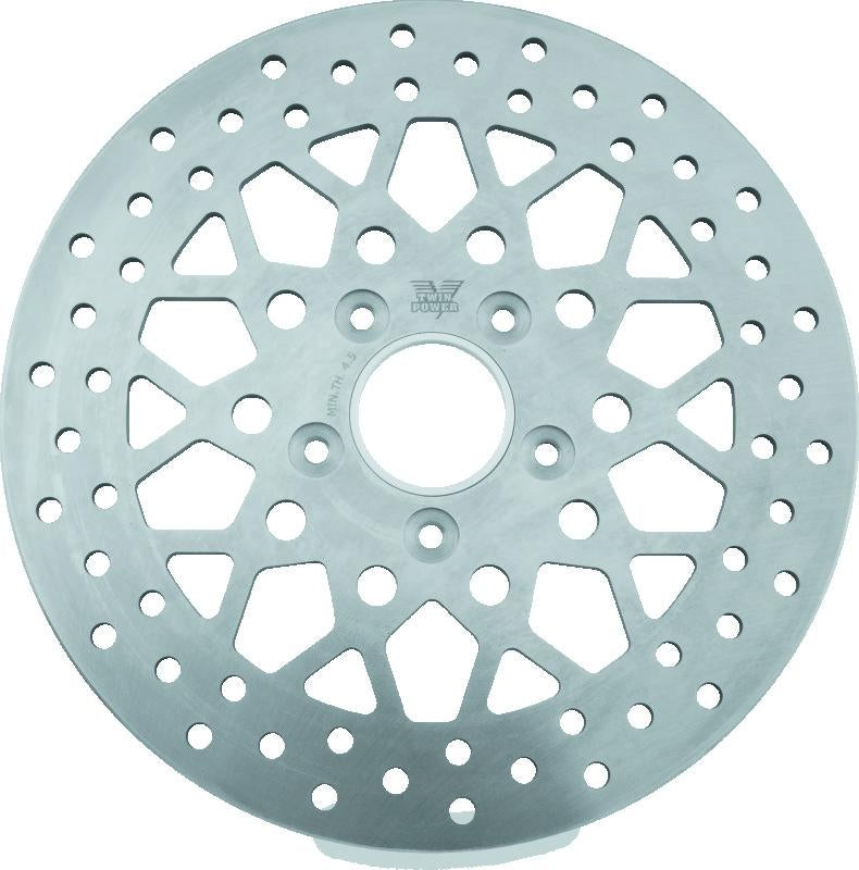 Twin Power 84-17 Big Twin Exc 11.8 and Lug Mount 84-13 XL Front 11.5 Solid Rotor Mesh