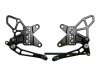 Vortex Racing 09-12 Kawasaki ZX600 Ninja ZX-6R Adjustable Rearsets- Black