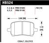 Hawk 05-07 Cobalt SS / 08-09 HHR / 04+ Malibu / 07A+ G5 GT / 06+ G6 / HPS Street Front Brake Pads