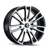 Kraze KR183 Spectra 18x8 / 5x112/120 BP / 40mm Offset / 74.1mm Hub Gloss Black Machined Wheel