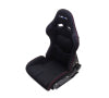NRG FRP Bucket Seat - Reclinable (Black Cloth w/Red Stitching)