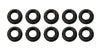 Moroso 5/16in-24 12 Point Black Oxide Flange Nut - 10 Pack
