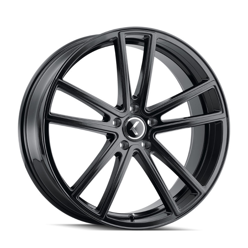 Kraze KR190 Lusso 22x8.5 / 5x115 BP / 38mm Offset / 72.62mm Hub Gloss Black Wheel