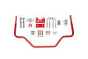 UMI Performance 64-72 GM A-Body 1in Tubular Rear Sway Bar Chassis Mounted