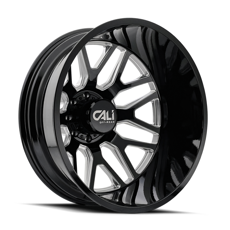 Cali Off-Road 9115D Invader Dually 22x8.25 / 8x200 BP / -192mm Offset / 142mm Hub Gls Blk Mill Wheel