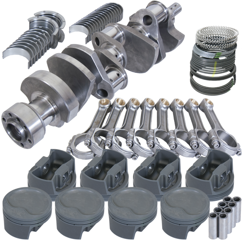 Eagle Chevy LT1350 1Pc 3.750in Crank 5.700in I-Beam Rods -16cc 4.060in Pistons Rotating Assembly