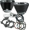 S&S Cycle 07-17 BT 106in Big Bore Cylinder Kit - Wrinkle Black