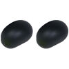 Westin Platinum 4 Oval 4 in Tube Step End Cap Kit - Black