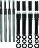 S&S Cycle 2017+ M8 Models Quickee Pushrods w/ Gloss Black Covers