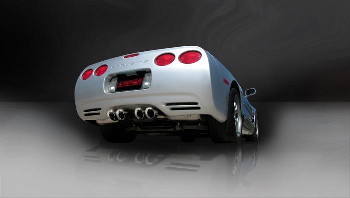 CORSA 97-04 Corvette C5 Sport 2.5 Cat-Back Exhaust System 4in Twin Tips