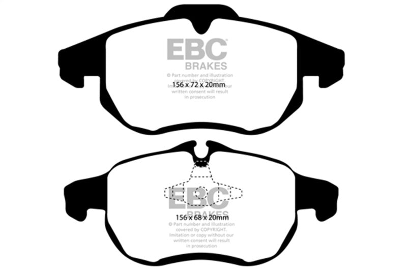 EBC Racing 03-10 Saab 9-3 Aero 2.8T Front RP- X Race Brake Pads