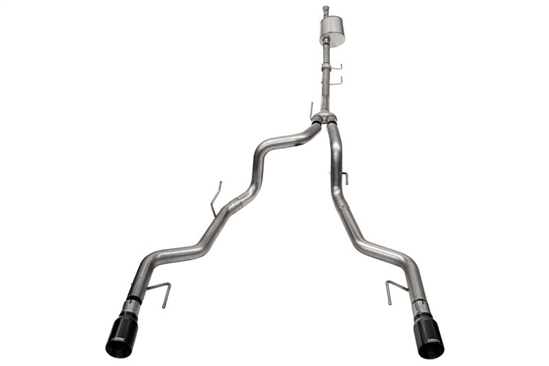 Corsa 2021-2025 Ford F-150 SuperCrew/5.5ft Bed 3.5L V6 Sport Cat-Back Dual Rear Exit-Black PVD