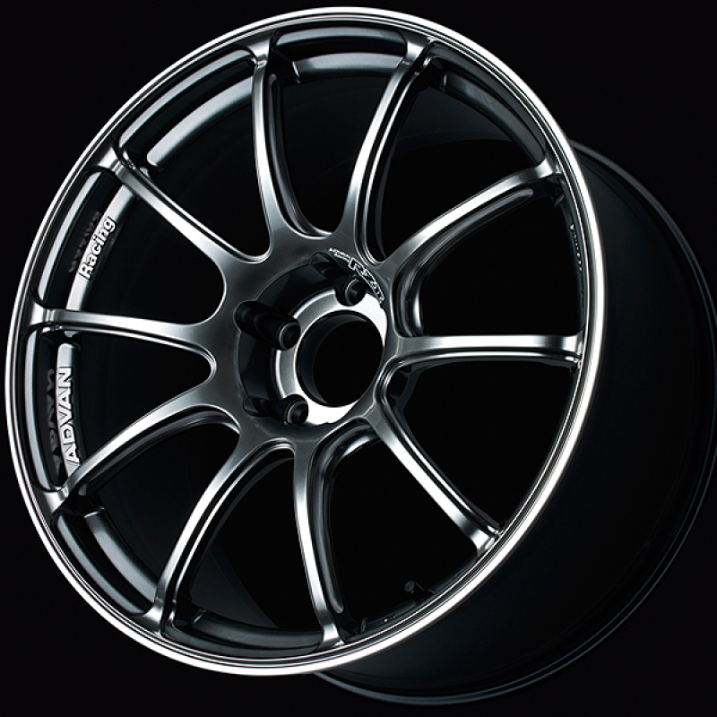 Advan RZII 15x5.0 / +45 Offset / 4x100 / 63mm Bore / Racing Hyper Black and Ring