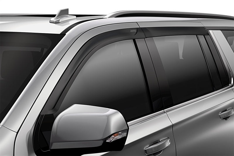 Husky Liners 07-18 Jeep Wrangler JKU Ventvisor Low Profile 4pc - Matte Black