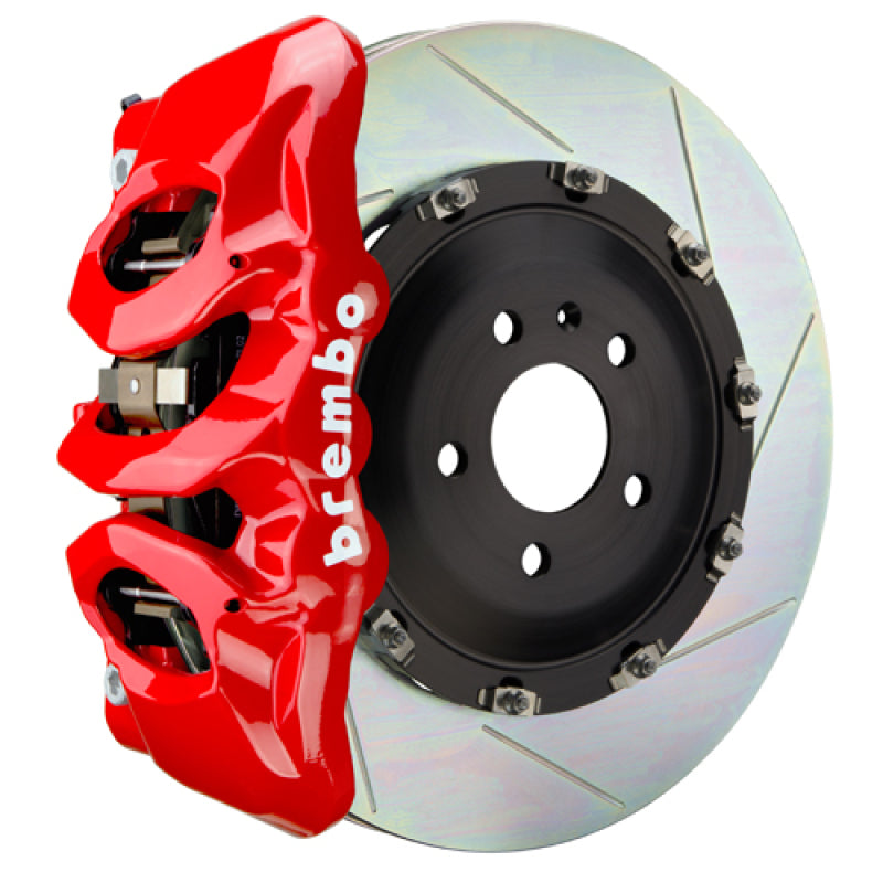 Brembo 25+ BMW X3 30 xDrive (G45) Front GT BBK 6 Piston Cast 380x34 2pc Rotor Slotted Type-1 - Red