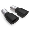 Stainless Works 4in Double Wall Slash-Cut Black Tip Kit