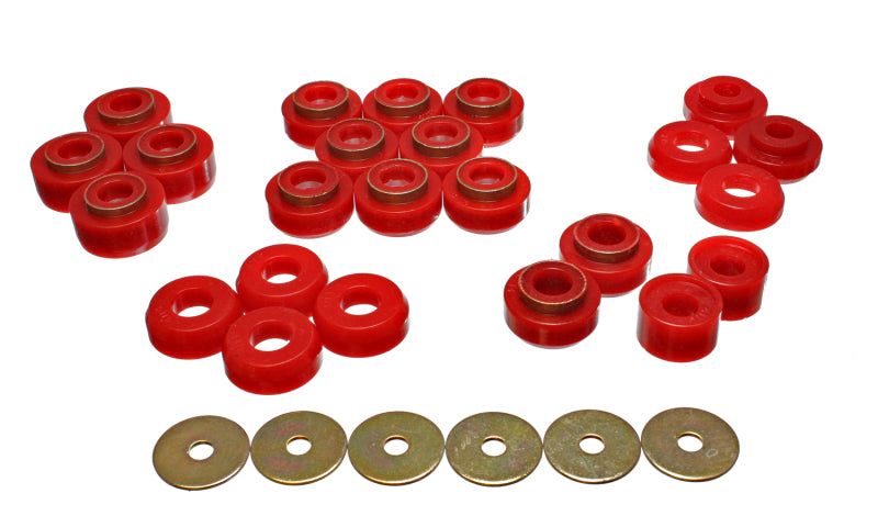 Energy Suspension GM Body Mount - Red