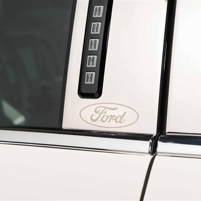 Putco 08-16 Ford SuperDuty - Crew Cab - 4pcs w/ FORD etching SS Pillar Posts Classic