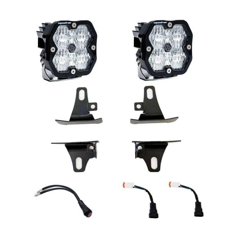 Baja Designs 17-22 Ford Super Duty / 15-20 F-150 Squadron Sport 2.0 Fog Pocket Kit (WC) - Clear
