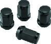 QuadBoss Lug Nuts 12x1.5 - 17mm-Od - Black - Box of 4